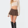 Two-Piece Cable Knit Top