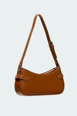 Two-Toned Faux Leather Shoulder Bag
