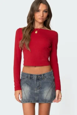 Valentine Open Back Top