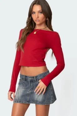 Valentine Open Back Top