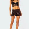 Valerie Velvet Mini Skirt