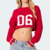 Varsity Cropped Sweater