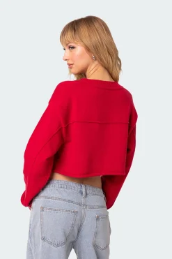 Varsity Cropped Sweater