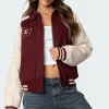 Varsity Oversized Bomber Jacket