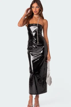 Vegas Vinyl Maxi Dress