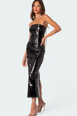 Vegas Vinyl Maxi Dress