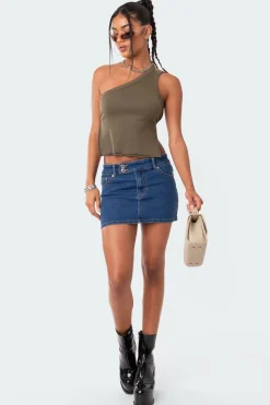 Verdi Open-Back One Shoulder Top