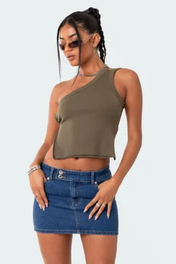 Verdi Open-Back One Shoulder Top