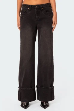 Vesper Cuffed Low Rise Jeans