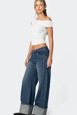 Vesper Cuffed Low Rise Jeans