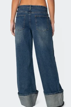 Vesper Cuffed Low Rise Jeans