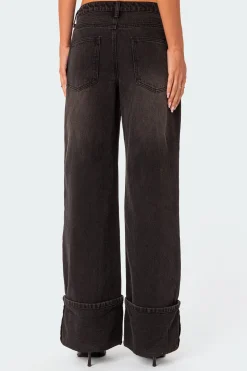 Vesper Cuffed Low Rise Jeans