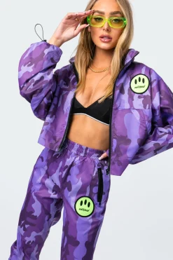 Vicky Camo Nylon Jacket