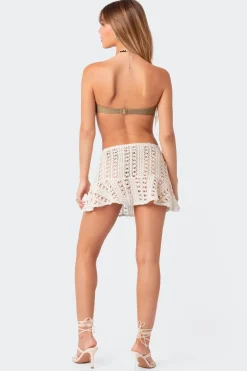 Violet Crochet Mini Skirt