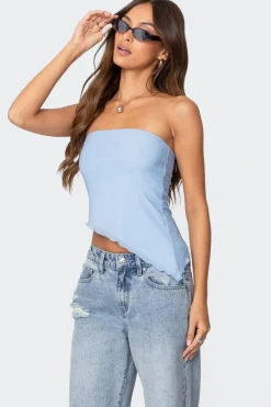 Vivi Mesh Asymmetric Tube Top