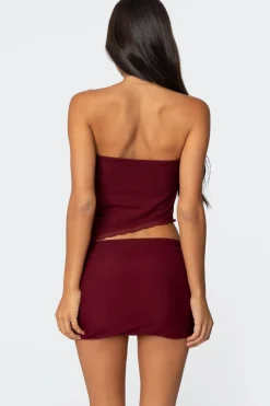 Vivi Mesh Asymmetric Tube Top