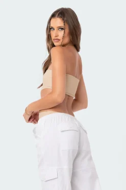 Vivie Ribbed Cut-Out Bodysuit