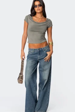 Vyxen Vintage Washed Low Rise Jeans