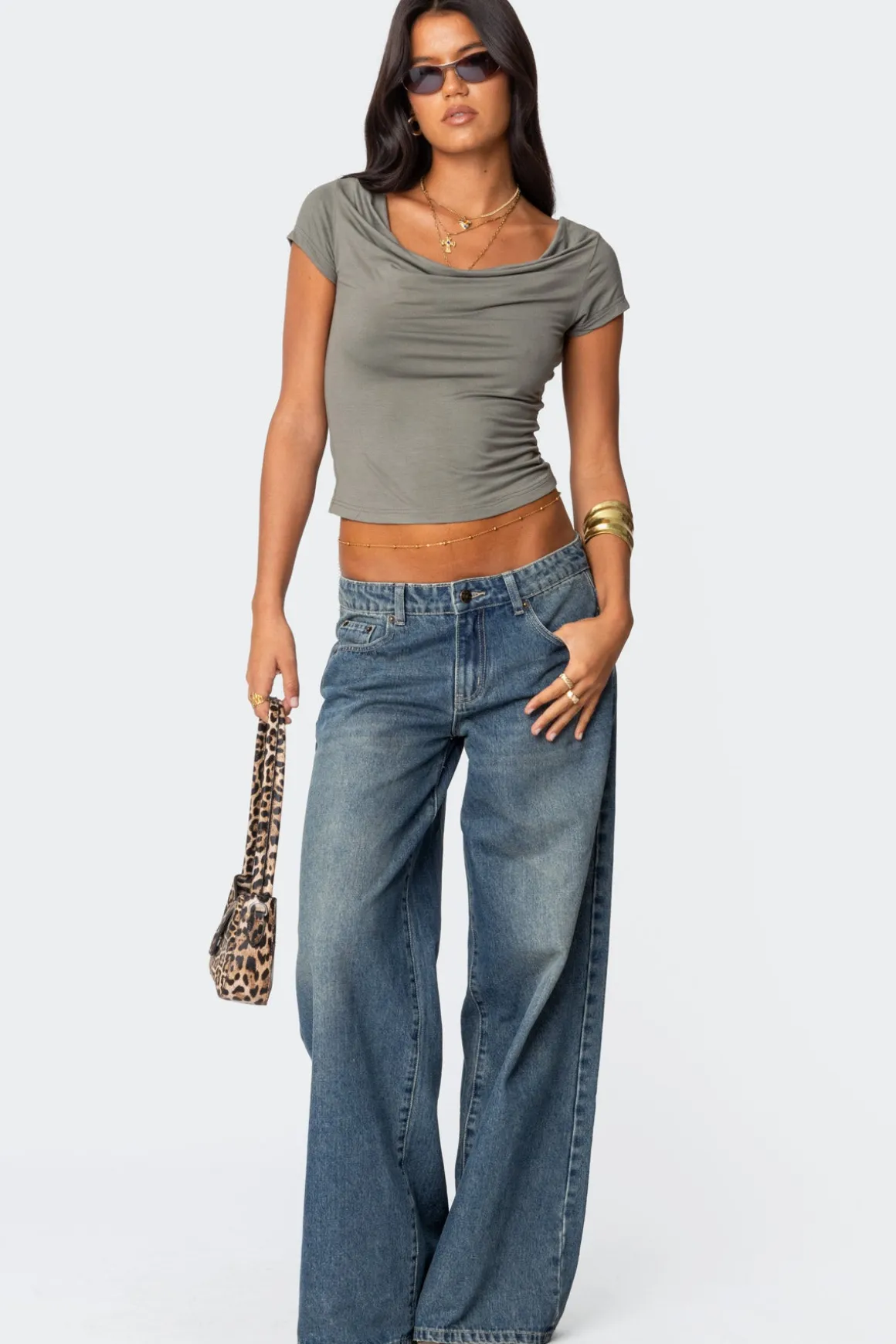 Vyxen Vintage Washed Low Rise Jeans