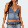 Wanona Denim Halter Top