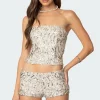 Wavy Baby Sequin Corset