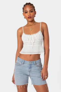 Wendy Tie Back Lacey Top