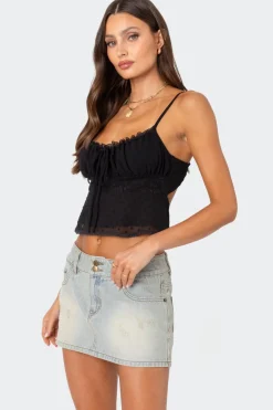 Wendy Tie Back Lacey Top