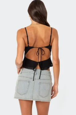 Wendy Tie Back Lacey Top
