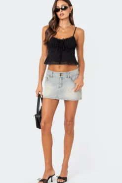 Wendy Tie Back Lacey Top