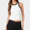 Wes Contrast Ribbed Tank Top