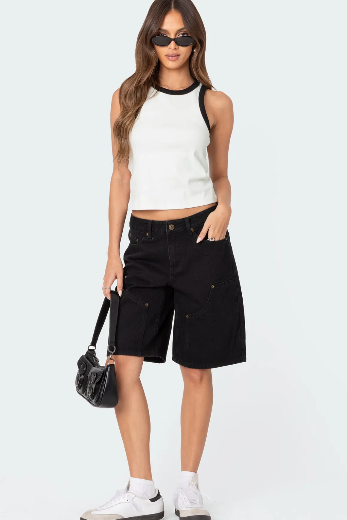 Wes Contrast Ribbed Tank Top