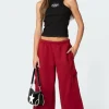 Wide Leg Cargo Sweatpants