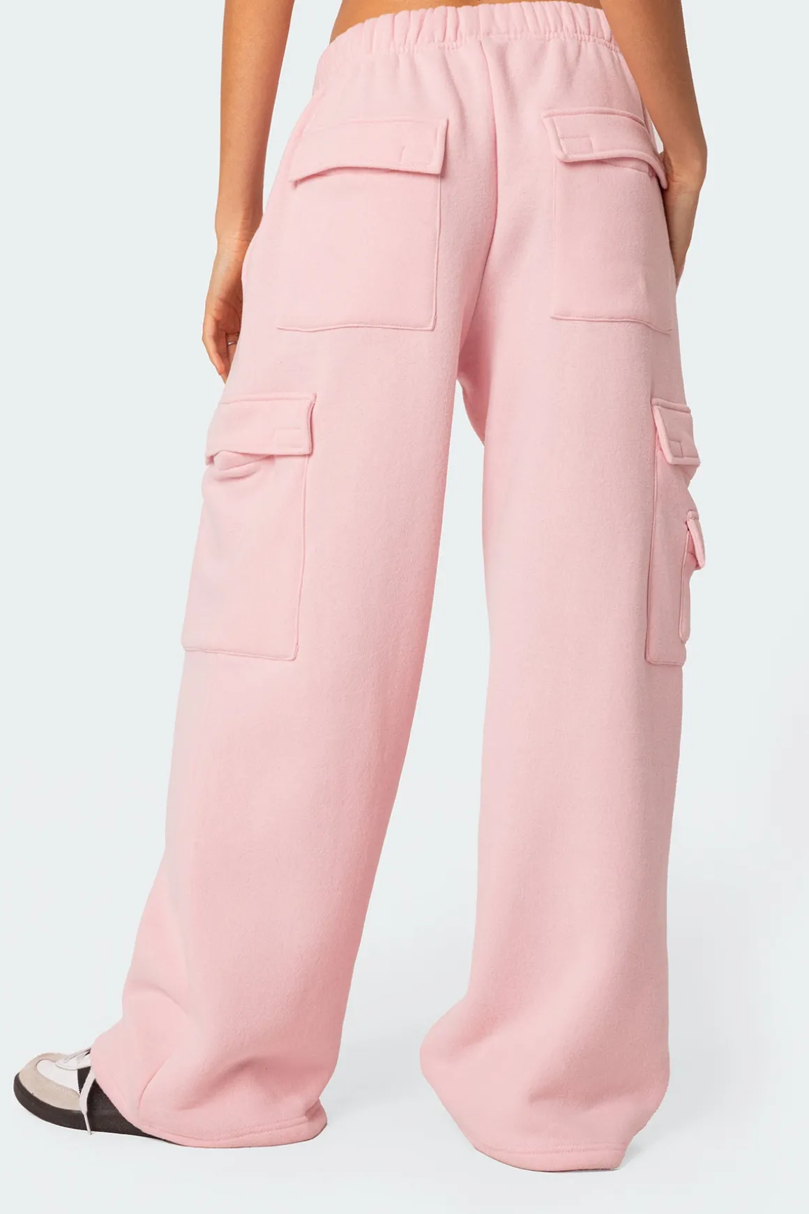 Wide Leg Cargo Sweatpants