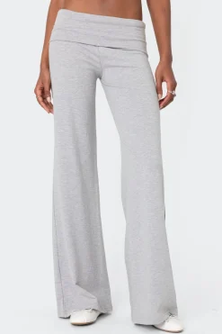 Wide Leg Fold Over Pants