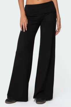 Wide Leg Fold Over Pants