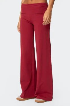 Wide Leg Fold Over Pants