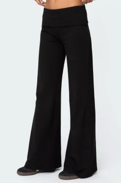 Wide Leg Fold Over Pants