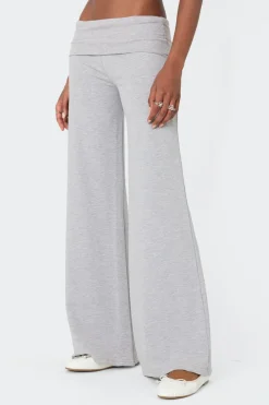 Wide Leg Fold Over Pants