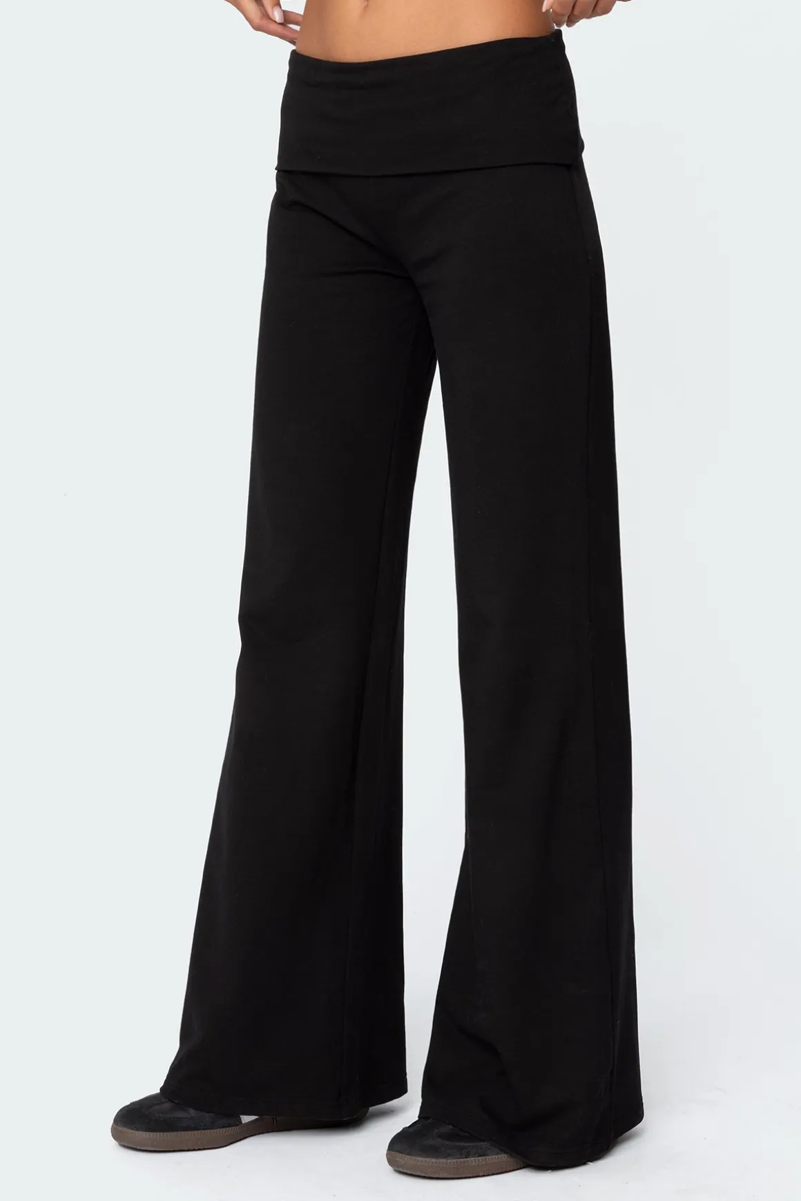 Wide Leg Fold Over Pants