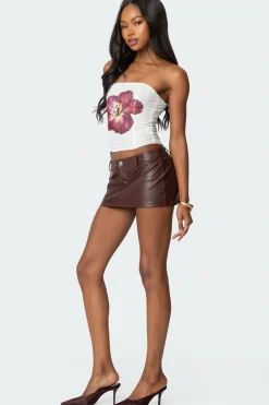 Wild Blossom Lace Up Mesh Corset