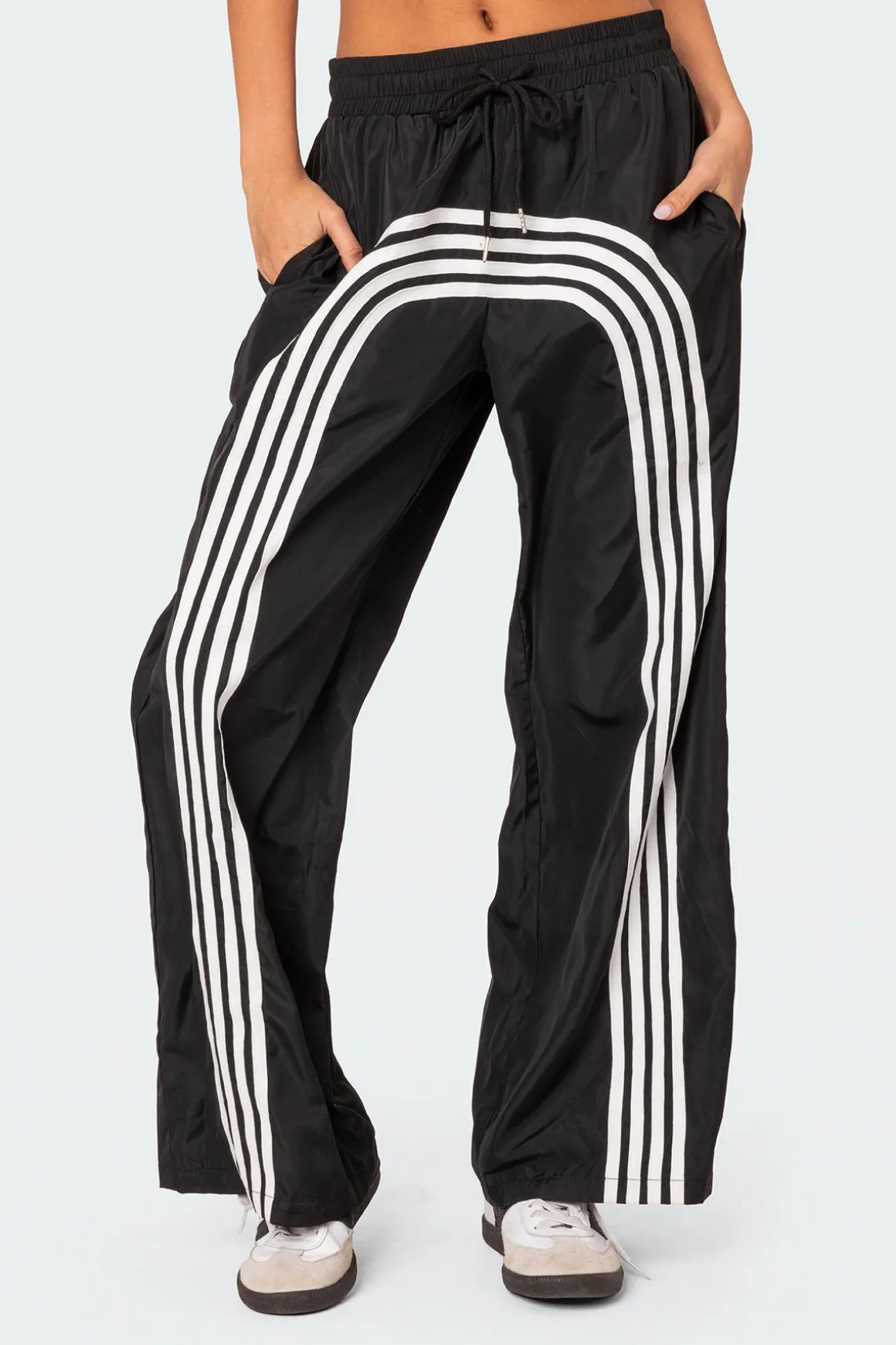 Wilda Striped Nylon Track Pants