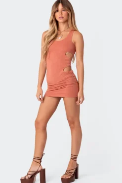 Wilma Cut Out Knit Mini Dress