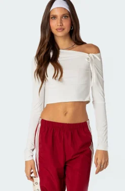 Winona Asymmetric Tie Top