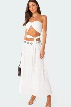 Wyatt Wrap Tie Bandeau Top