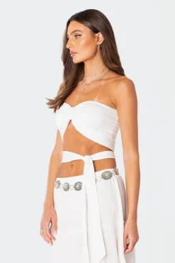 Wyatt Wrap Tie Bandeau Top