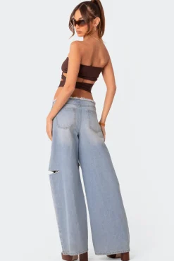 Wyatt Wrap Tie Bandeau Top