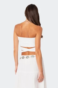 Wyatt Wrap Tie Bandeau Top