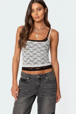 Wynnie Layered Lace Tank Top