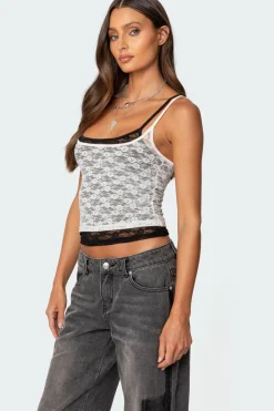 Wynnie Layered Lace Tank Top