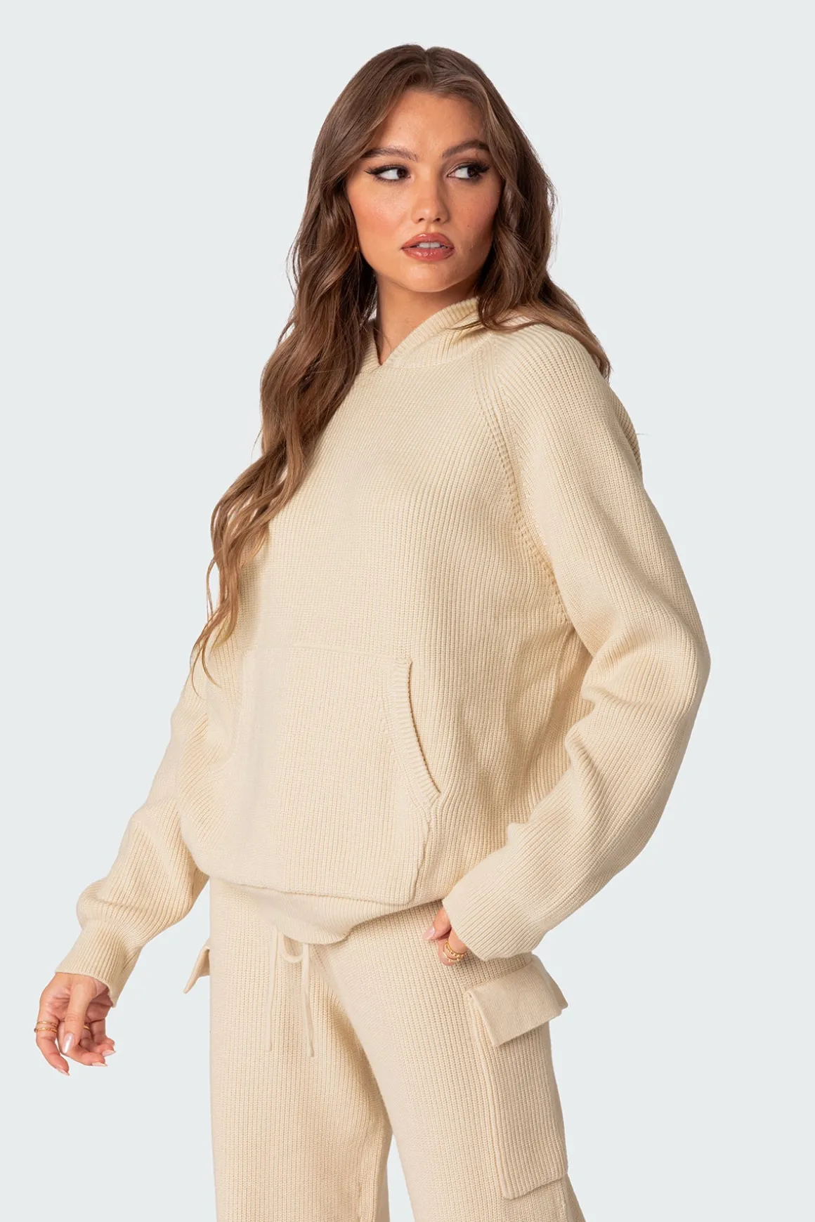 Wynter Oversized Knit Hoodie
